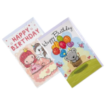 Birthday Greeting Card & Envelope - Girl